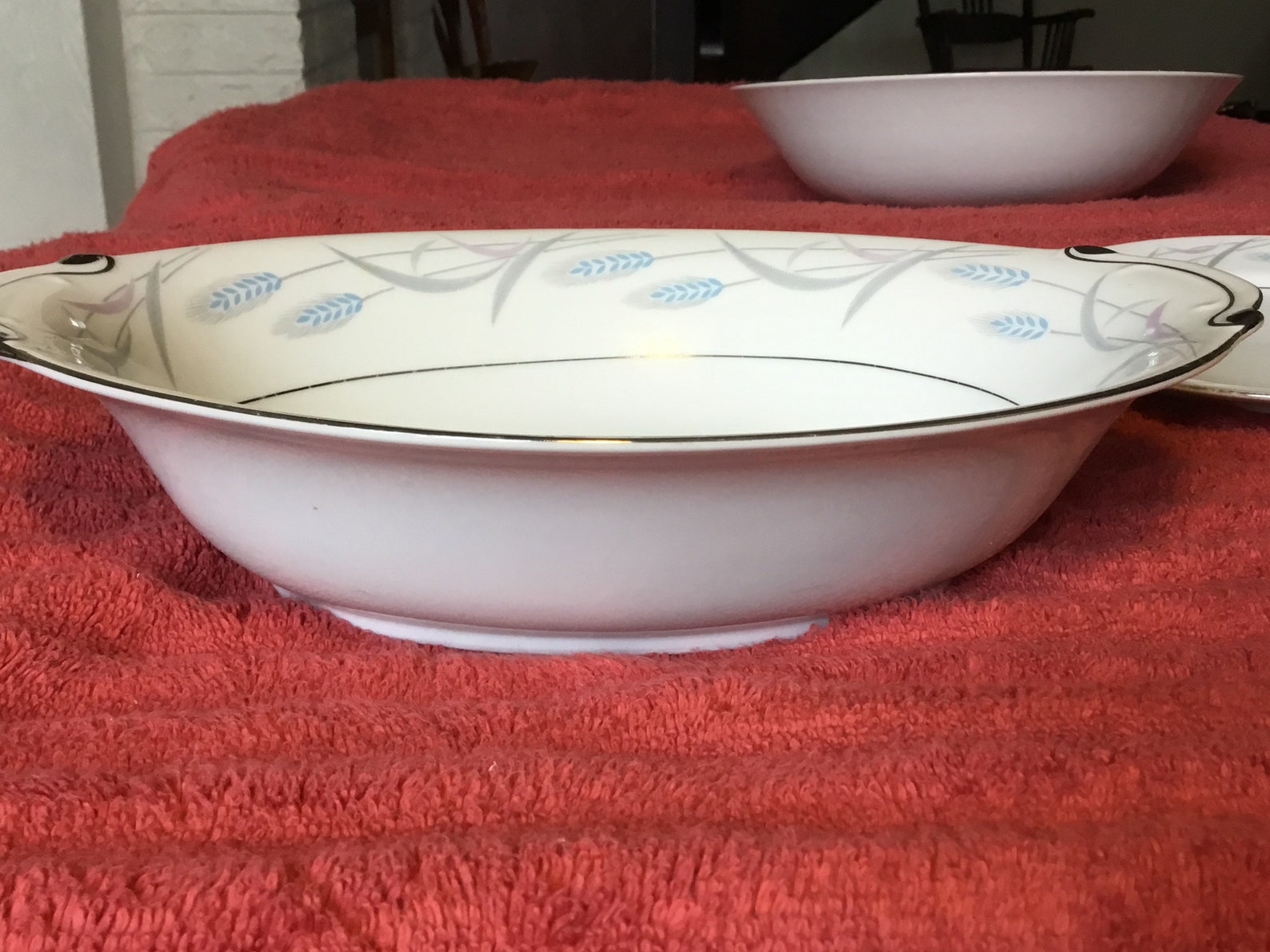 Three Pieces of Valmont Royal Wheat Pattern China Etsy