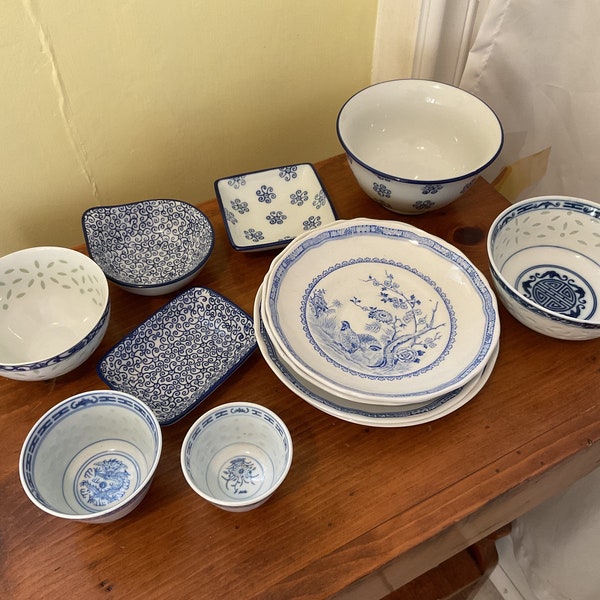 Collection Blue & White Furnivals Pier 1 Rice Ware