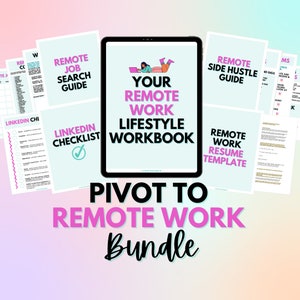 Remote Work Bundle With Work From Home Resume Template