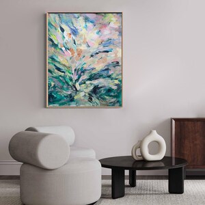 Spring medley painting, textured artwork for home gallery, knife impasto, Modern vibrant Art, original hand-painted canvas