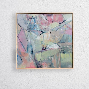 Petite peinture abstraite, Mini oeuvre d'art abstraite, petite toile de décoration d'intérieur, oeuvre d'art originale, peinture sur toile
