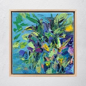 Small abstract floral painting, Mini Abstract Art, Small canvas Home Decor, Original Art, Painting on Canvas