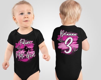 My First Supercross Black Baby Bodysuit
