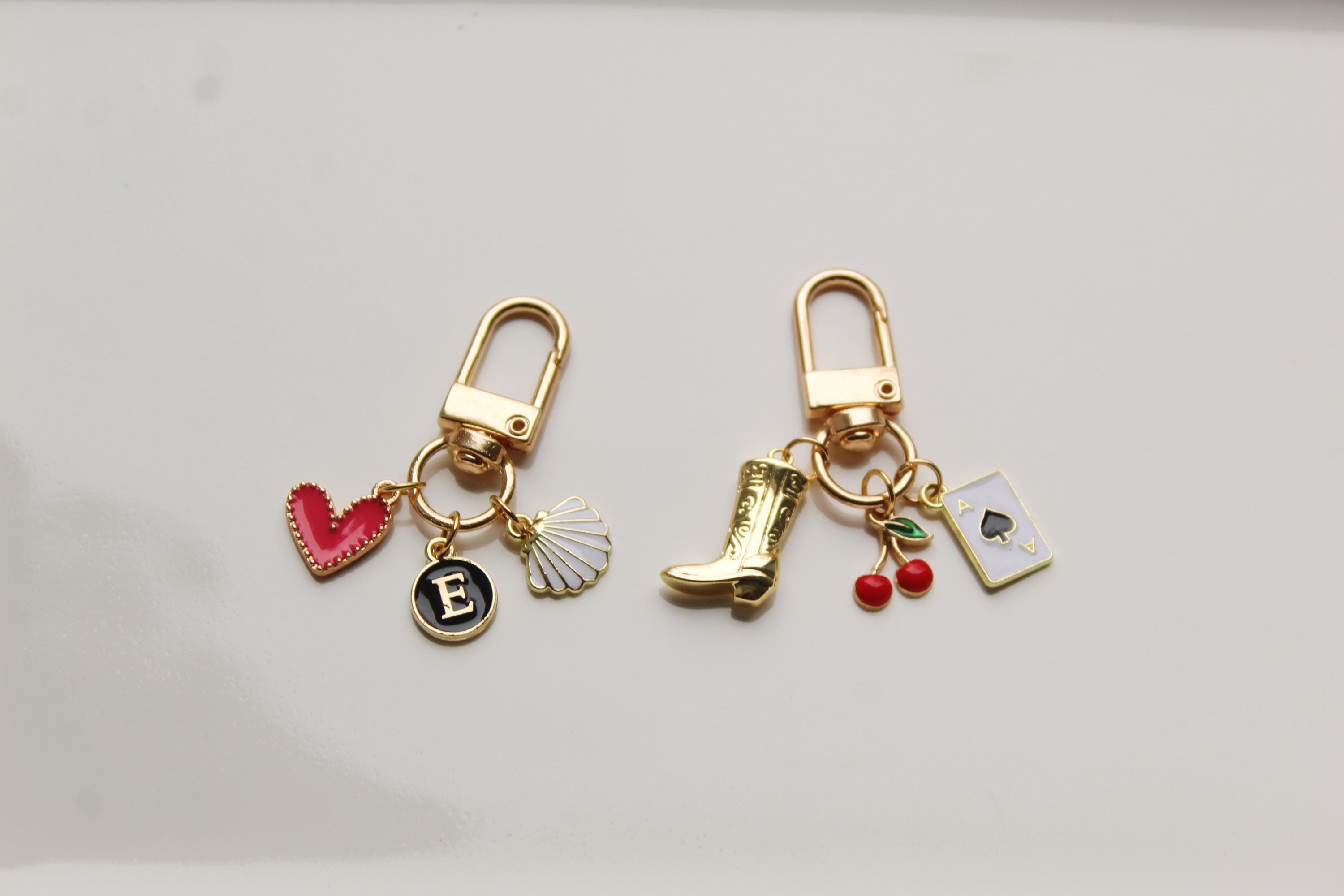 Custom Charm Keychain, Summer Keychain, Purse Charms, Bag Charms, Gifts for Her, Personalized Keychain