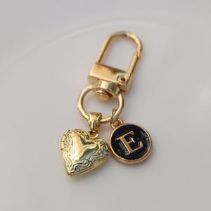 Chaveiro com medalhão inicial, chaveiro personalizado, pingentes para bolsa, pingentes para bolsa
