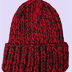 Chunky Knitted Ribbed Beanie