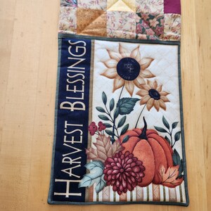 Harvest Blessings Chemin de table matelassé 8,25 pouces de large x 45,5 pouces de long