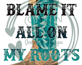 Man cave decor Blame it all on my roots wood sign Gifts for him Country Music Gift Friends in low places sign