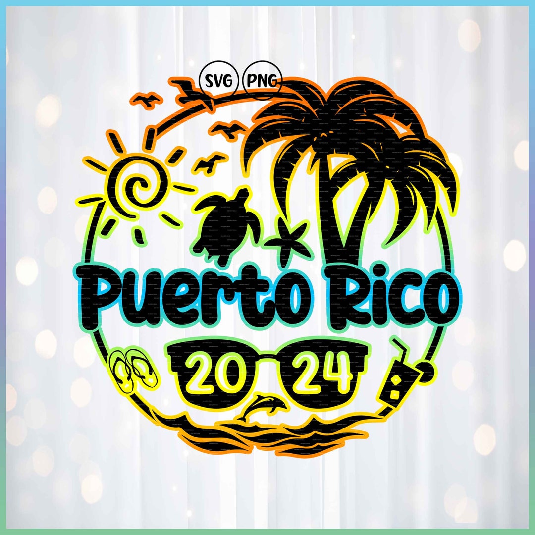 Puerto Rico 2024 Svg File for Cricut, Puertorico Gifts, Carribean