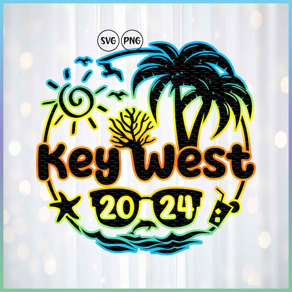 Key West tee shirt png Florida Key 2024 svg, Girls trip matching shirt, Beach vibes 2024, Cousin weekend Florida coast tshirt png, Couple