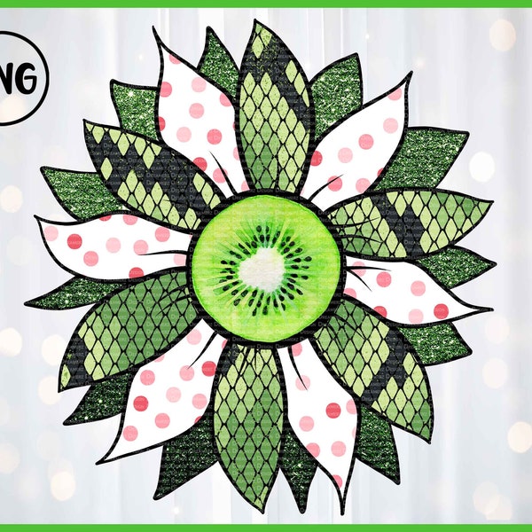 Snakeskin pattern sunflower png tumbler, Cute sunflower clipart png, Kiwi fruit png for sublimation, Free commercial use clip art, Summer