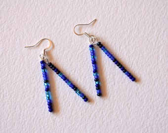 True Blues Seed Bead Earrings