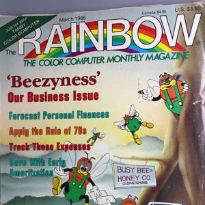 Rainbow - Tandy Color Computer magazine from the 1980&#39;s (March 1986).