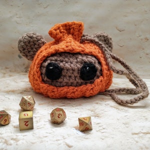 Space Teddy Bear Dice Bag Crochet Pattern PDF