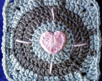 Companion Cube Granny Square Crochet Pattern PDF