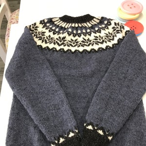 Family icelandic sweater pattern