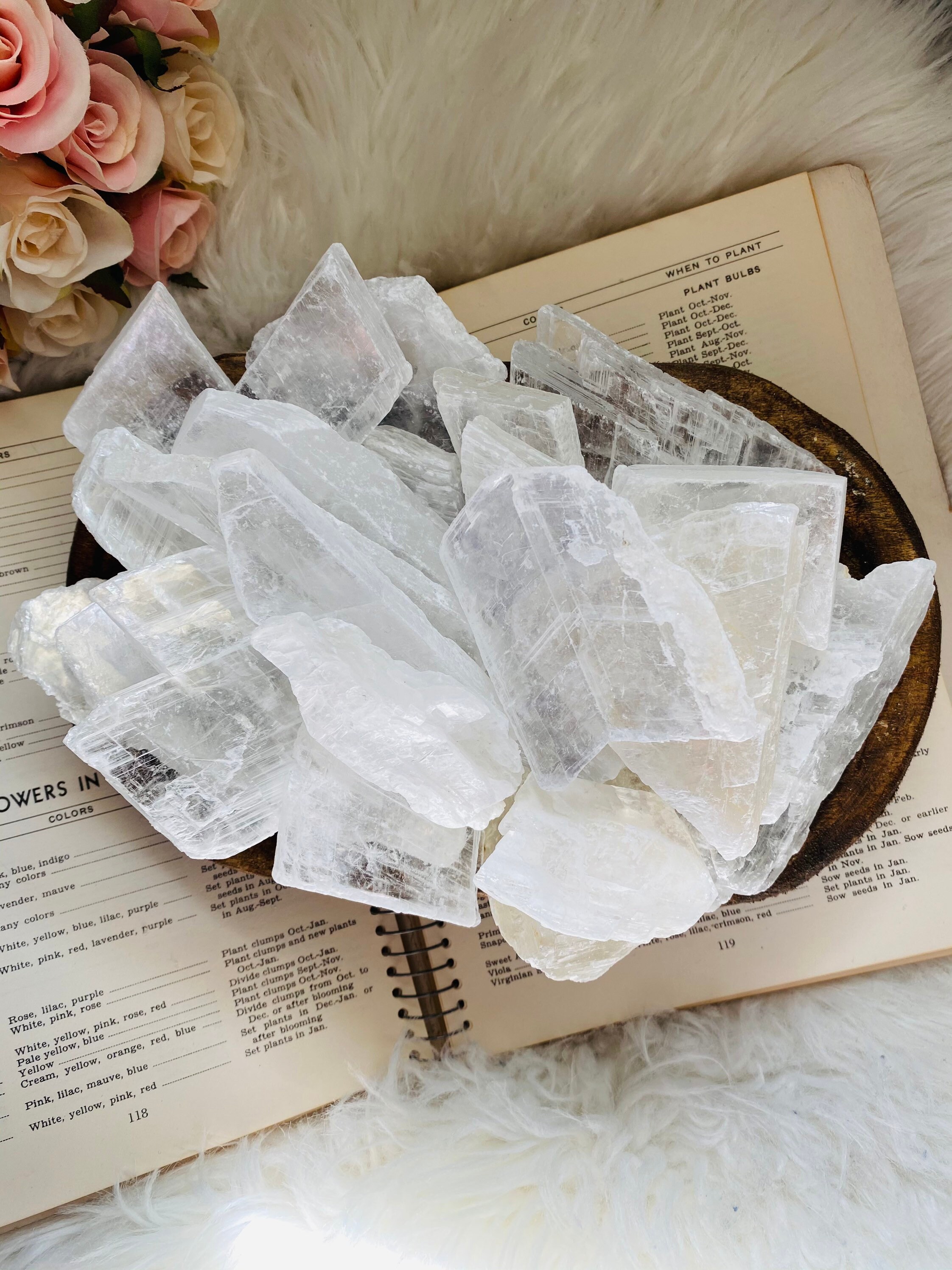 Raw Utah Ice Selenite Raw Selenite Satin Spar | Etsy