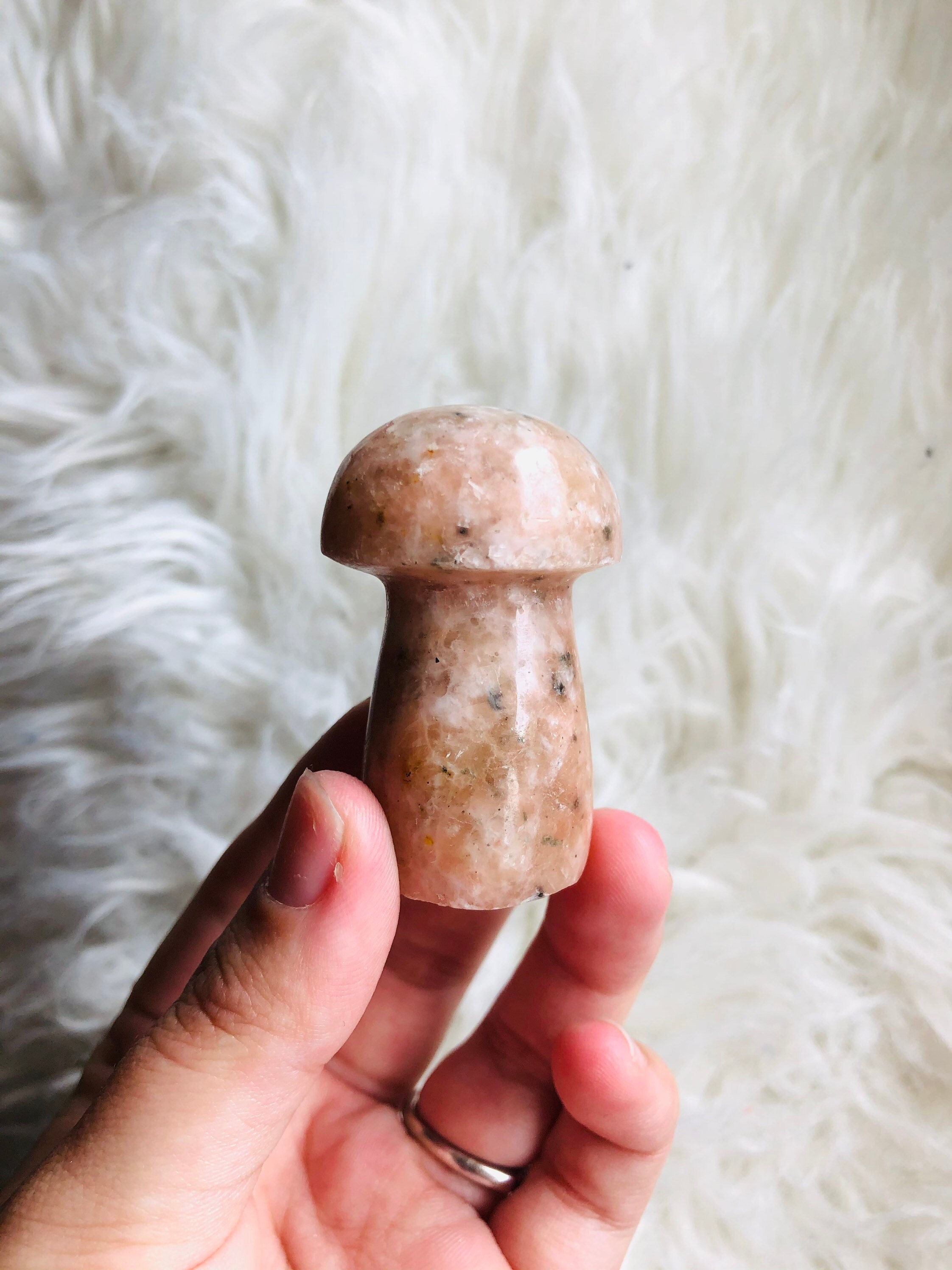 Crystal Mushrooms Garden Decor Mushrooms Gemstone Carved Etsy