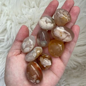 Flower Agate Tumbles, Flower Agate Tumbled Stones Rocks