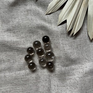 High Quality Mini Smoky Quartz Spheres, Small Smokey Quartz Spheres, Tumbles Tumbled Stones Marbles