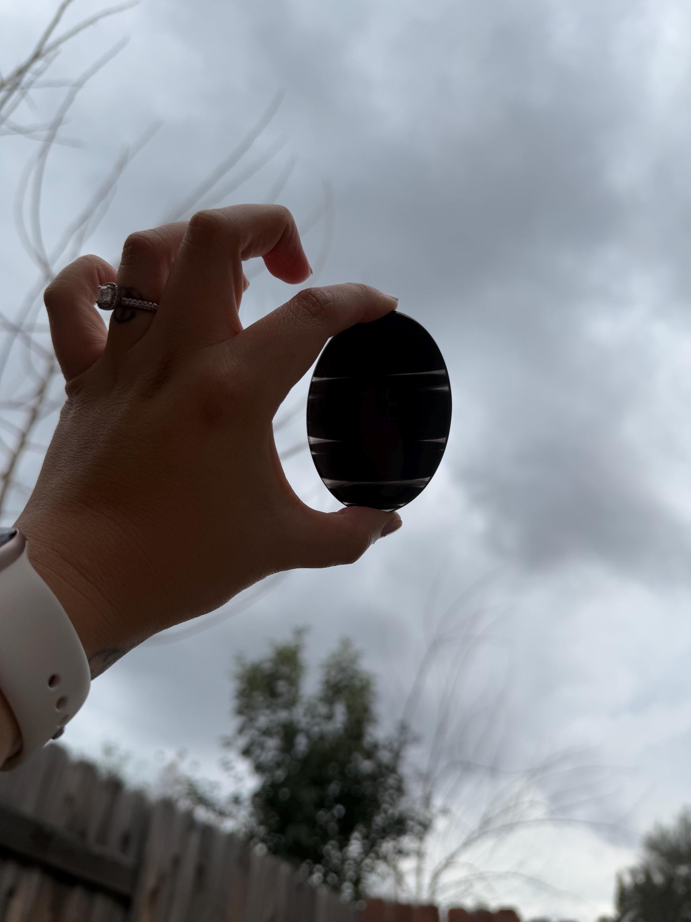 RARE Midnight Lace Obsidian Palm Stone, Midnight Lace Palmstones