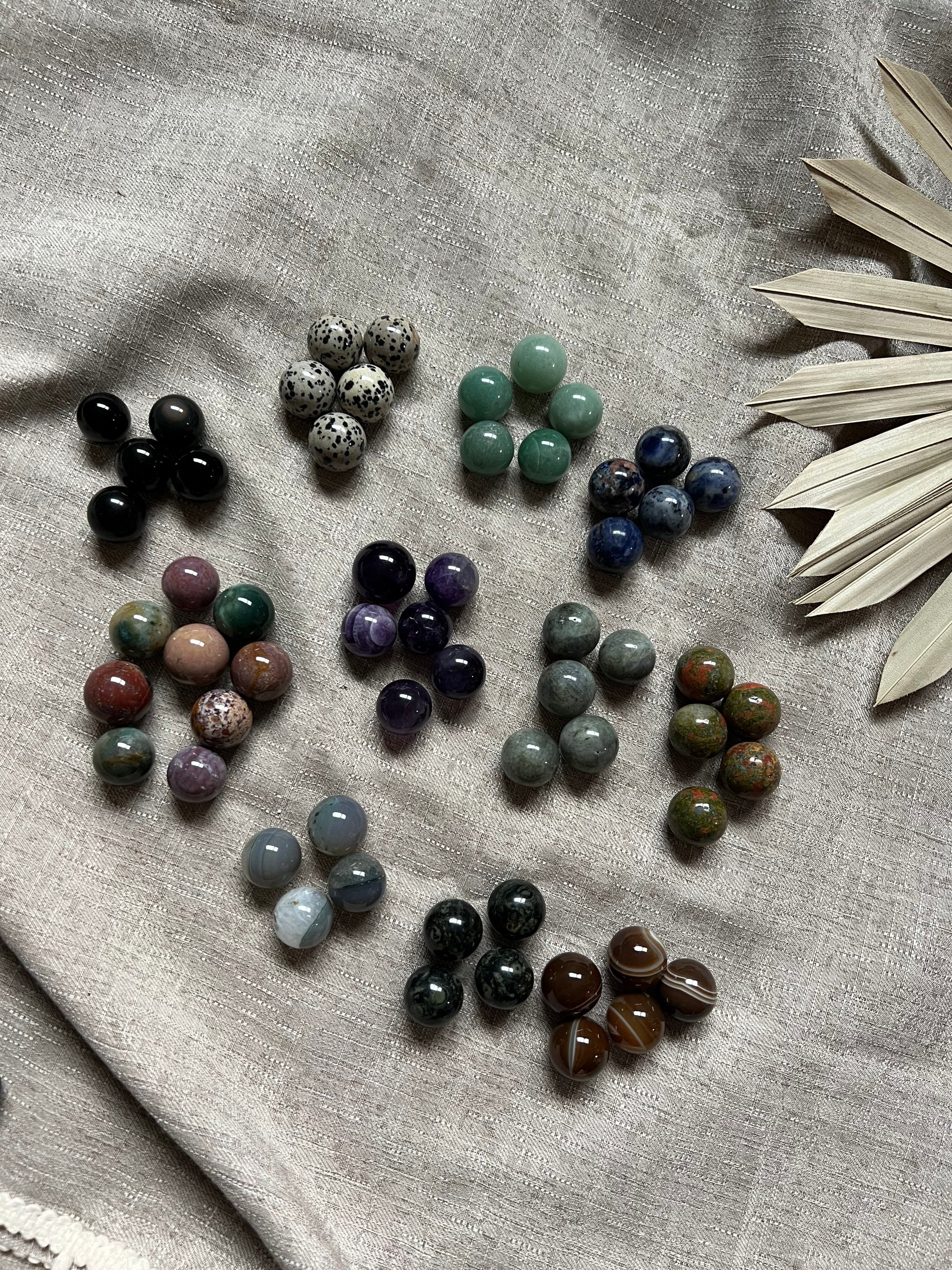 Mini Marbles Stone Mini Crystal Spheres, Small Stone Spheres, Tumbles Tumbled Stones ...