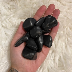 Shungite Tumbles, Shungite Tumbled Stones Crystals Rocks