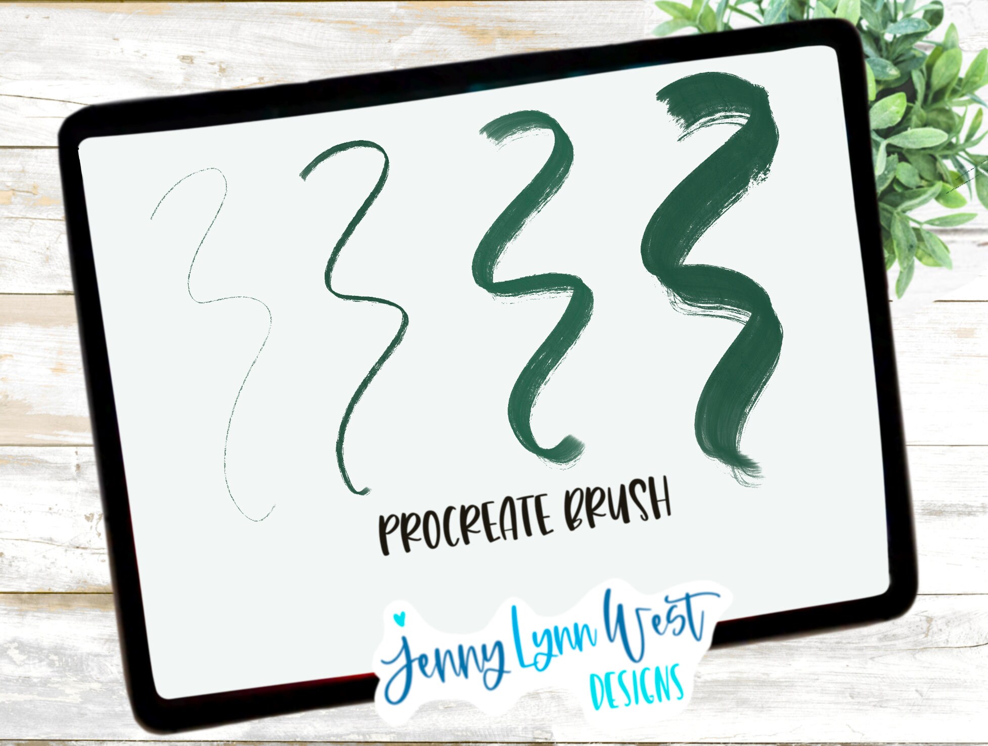 Procreate Brush Distressed Brush for Procreate Lettering Brush iPad