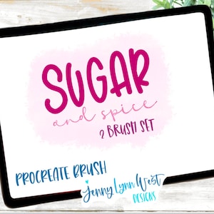 Procreate Pinsel Kalligraphie Schriftzug Pinsel für Procreate Schriftzug Kalligraphie Pinsel IPad Zeichnung 2 Pinsel für Procreate Pinsel Bundle