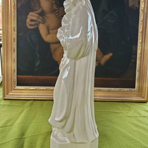 Vintage Large Madonna and Child Statue Blessed Virgin Mary Baby Jesus Opalescent Catholic Christian Bild 4