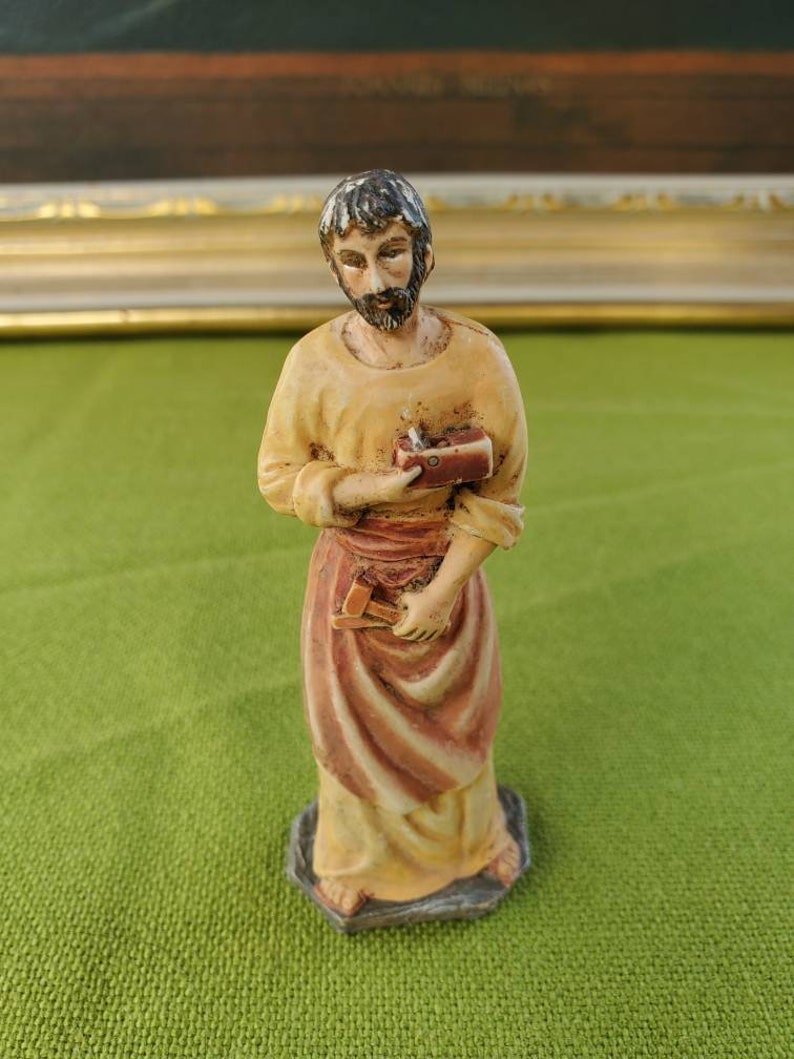 Vintage St. Joseph the Worker Statue Resin House Selling Etsy