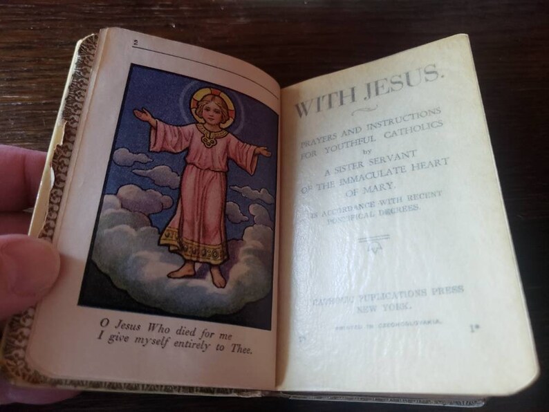 Antique Prayer Book With Jesus Prayer and Instruction for | Etsy
