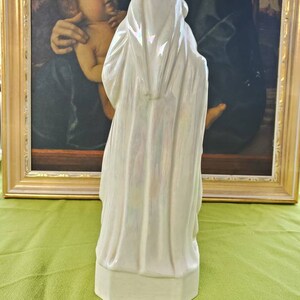 Vintage Large Madonna and Child Statue Blessed Virgin Mary Baby Jesus Opalescent Catholic Christian Bild 5
