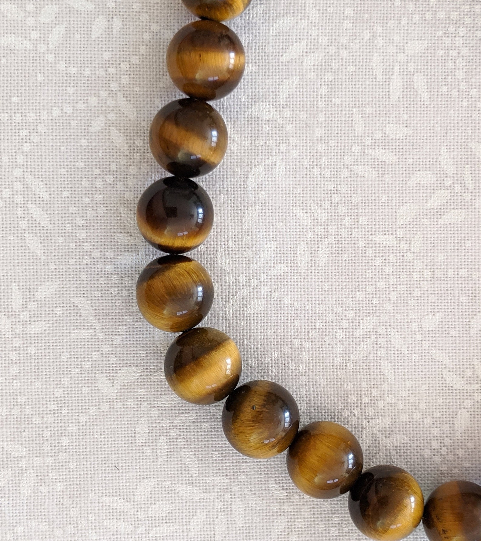 8 Mm Round Tigers Eye Beads Etsy