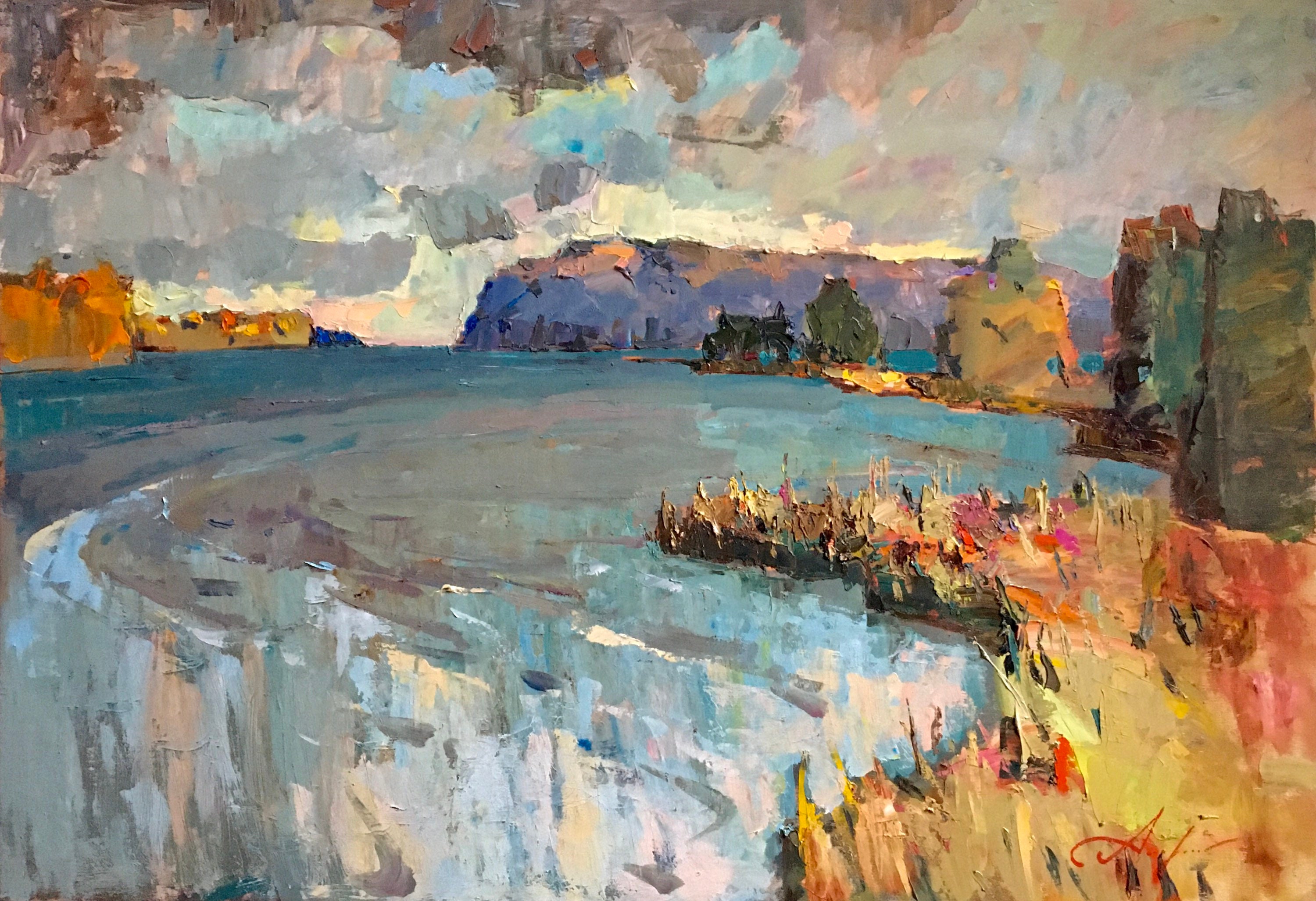 Große Ölgemälde impressionistische Kunst Original-Kunst | Etsy