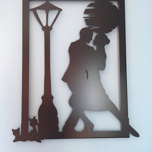 Romantic metal painting for furniture, home decoration and gift idea.