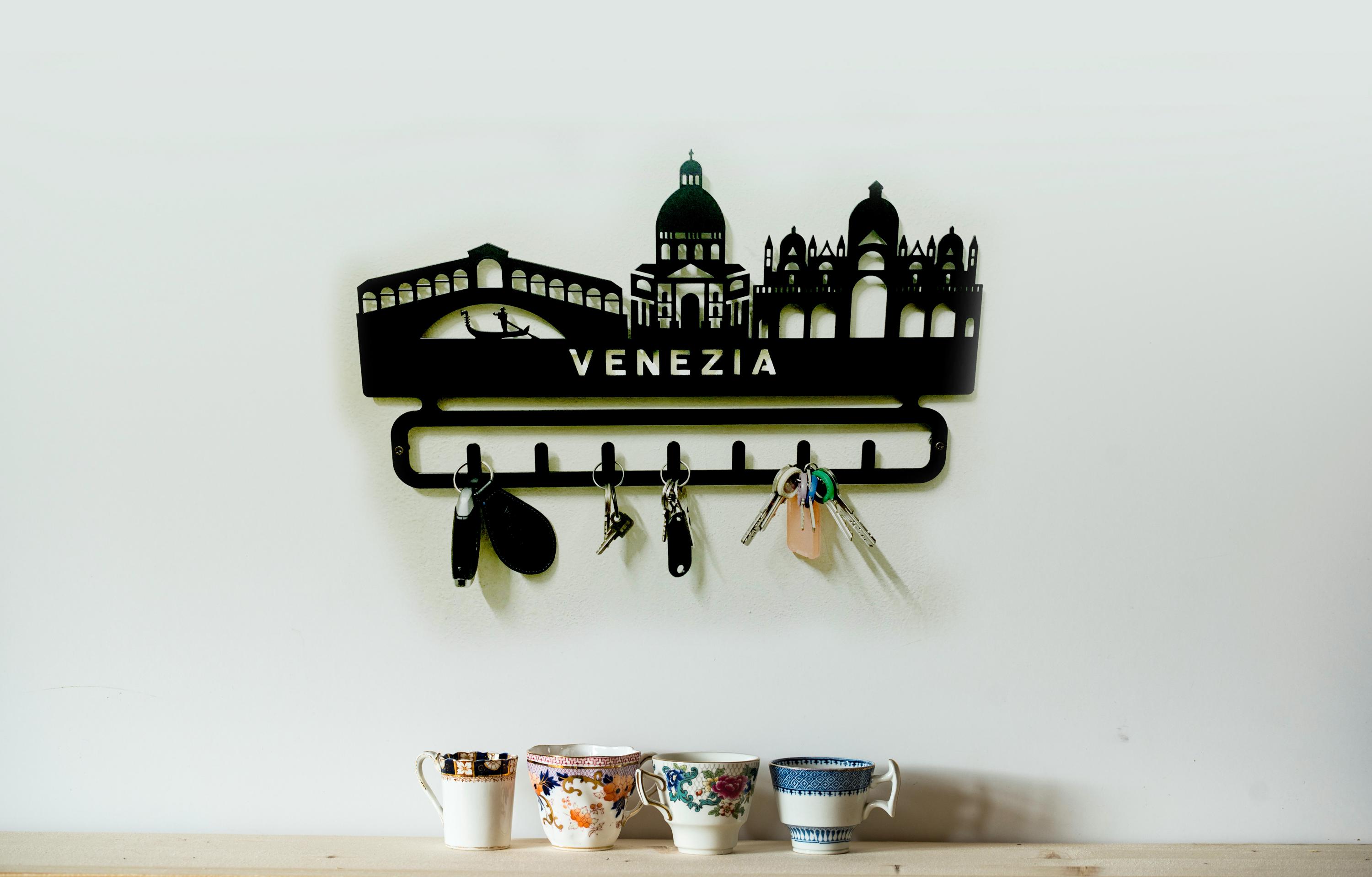 Venice Skyline Wall Key Holder - Etsy