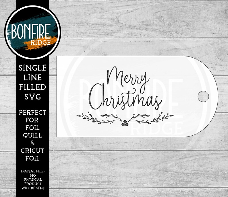 Download Foil Quill Filled Frame SVG Single Line Merry Christmas ...