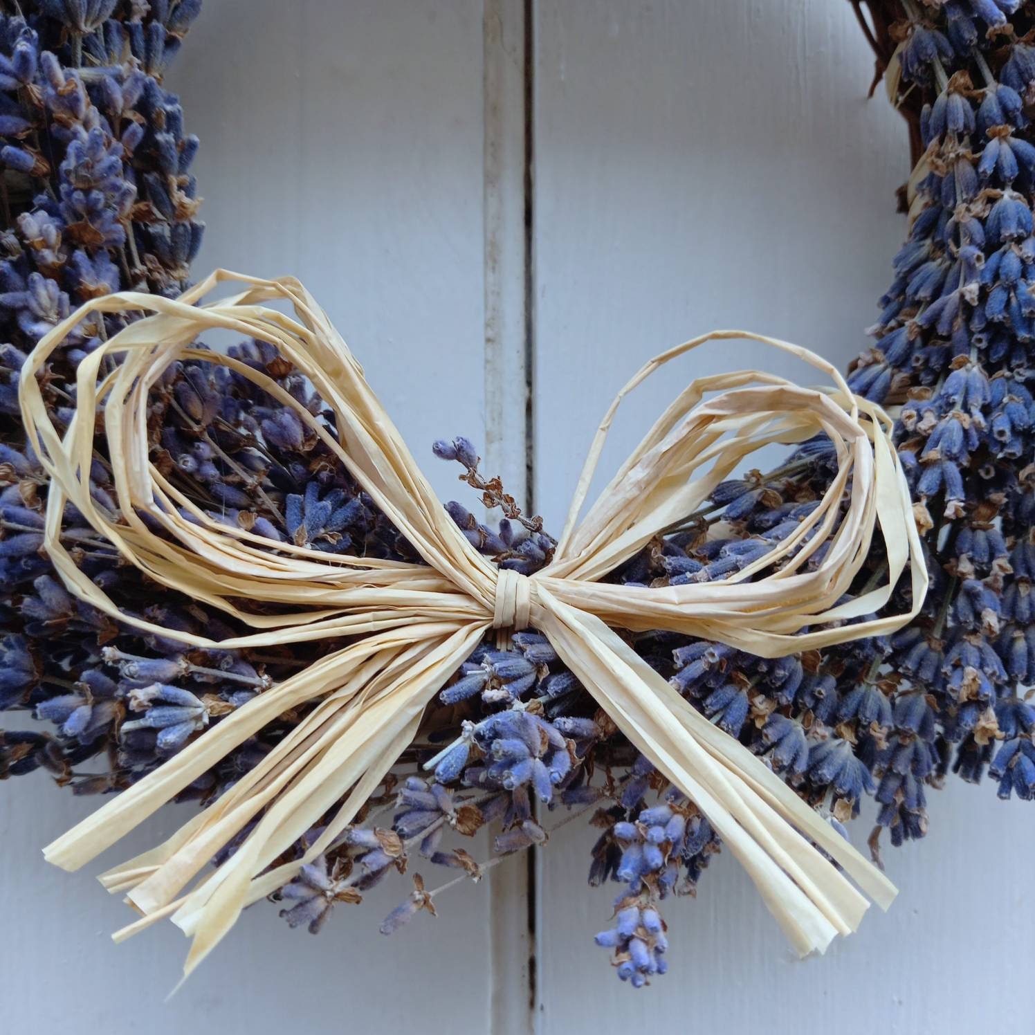 Dried Lavender Wreath Scented Lavender/moth Ball/natural Etsy UK