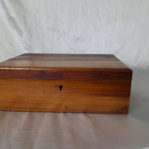 Antique Wooden Box: Vintage Wooden Storage Box/Trinket Box/Shadow Box/Rustic Wooden Box/Cottage Core Decor/Farmhouse Decor/Old Wooden Box