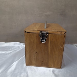 Antique Wooden Box: Vintage Wooden Storage Box/Trinket Box/Shadow Box/Rustic Wooden Box/Cottage Core Decor/Farmhouse Decor/Old Wooden Box