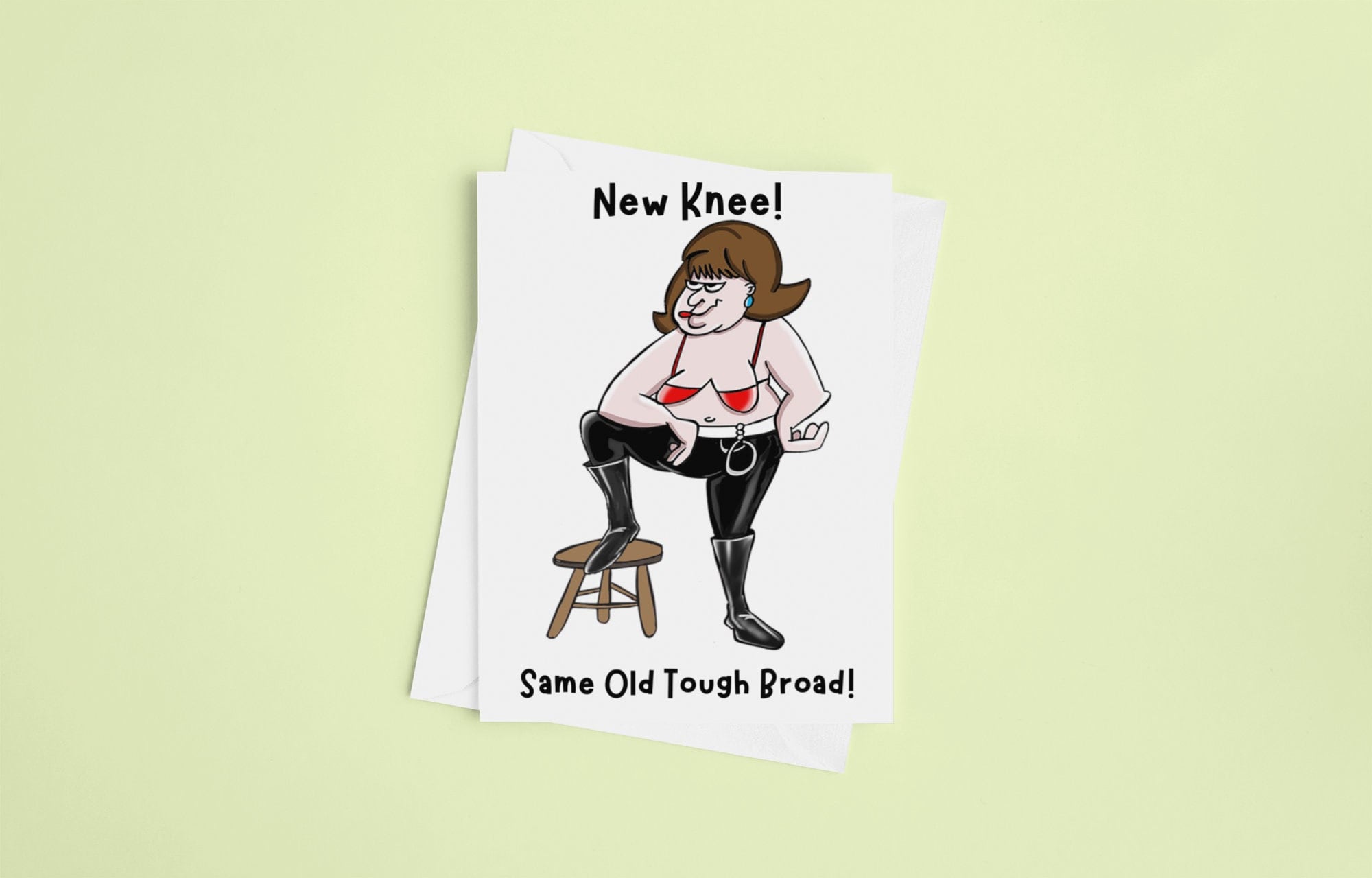 Humorous Knee Card - Etsy