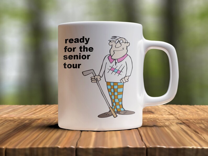 Funny Retirement Gift for Golfer Coffee Mug Golf Tournament Prize Gift