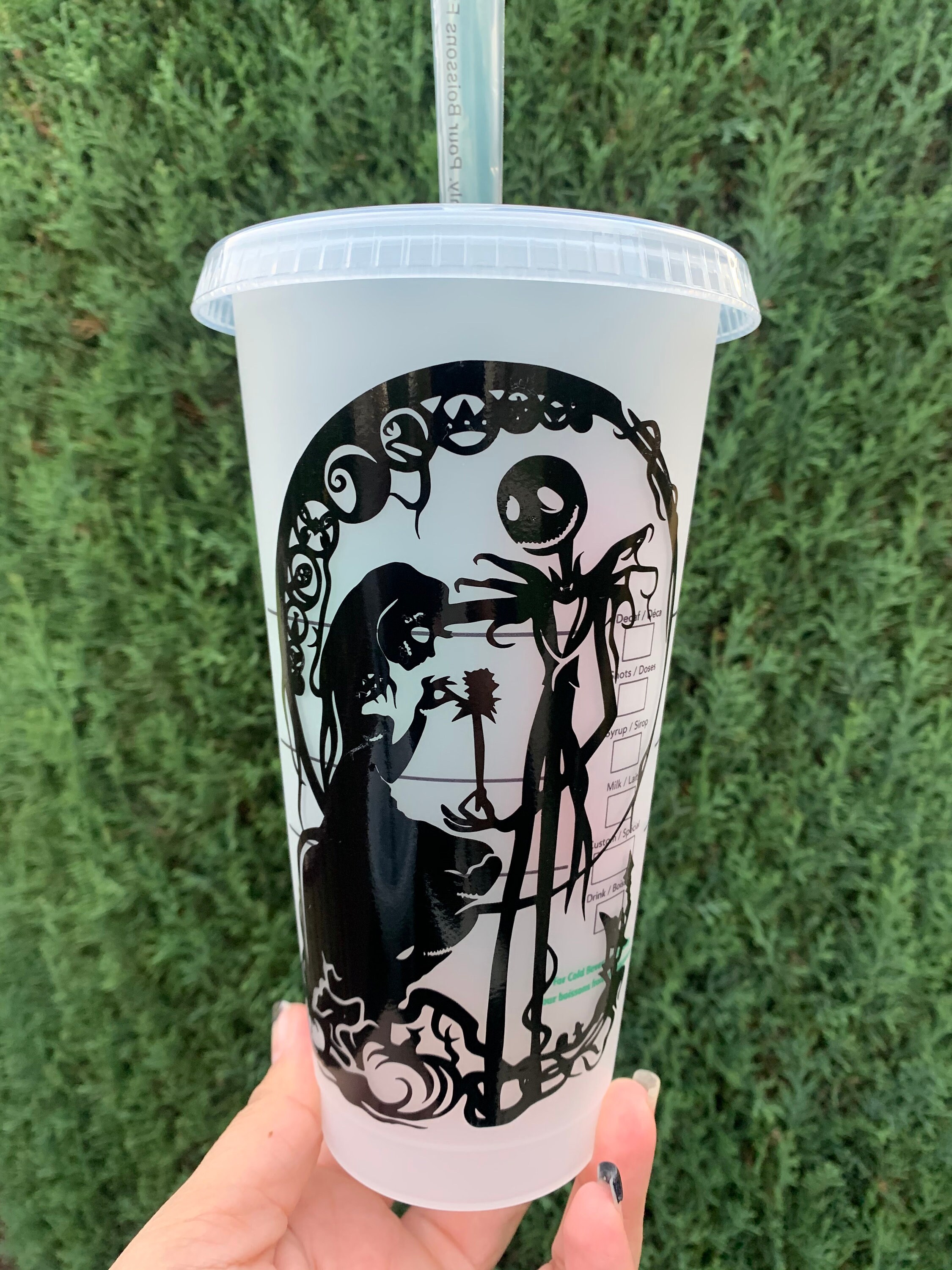The Nightmare Before Christmas Starbucks Cup Etsy