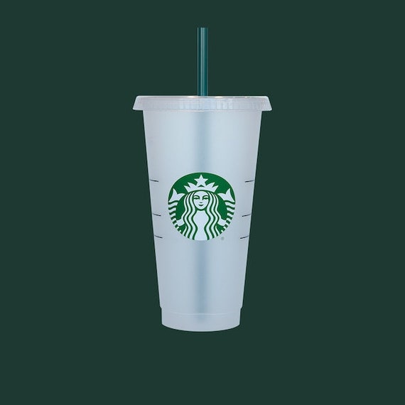 starbucks clear frosted reusable cup