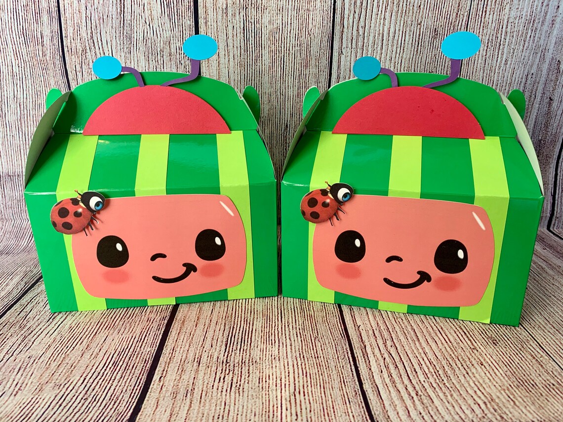 Party Favors Treat Boxes Set of 6 Birthday Favors Etsy