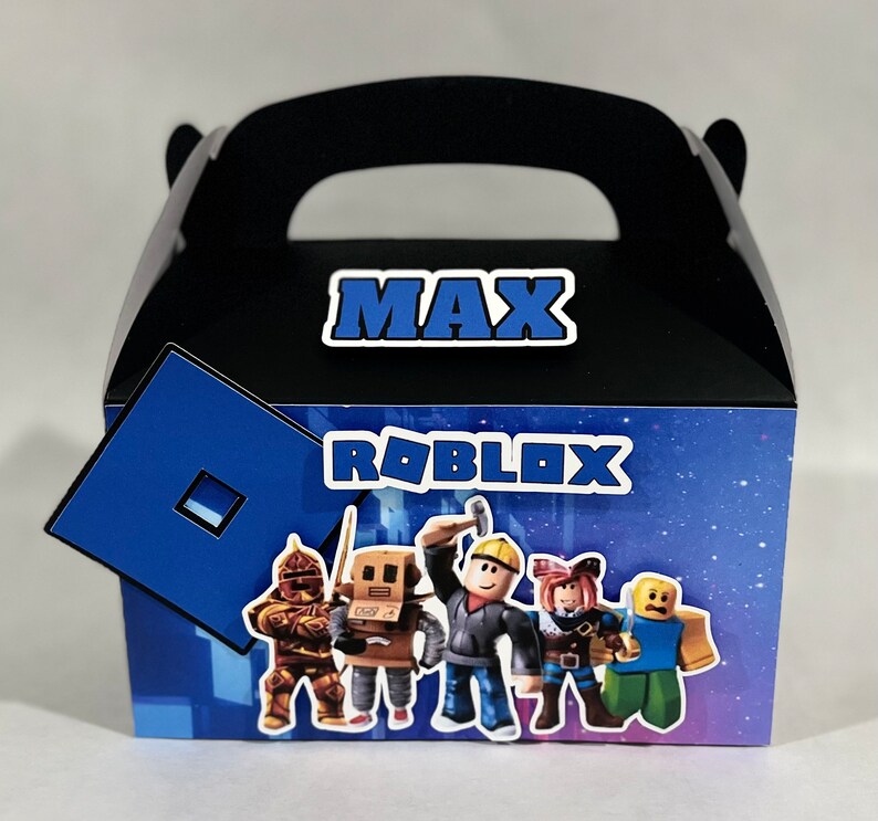 Roblox Boy Party Favors Treat Boxes Set of 6 Birthday Favors Etsy