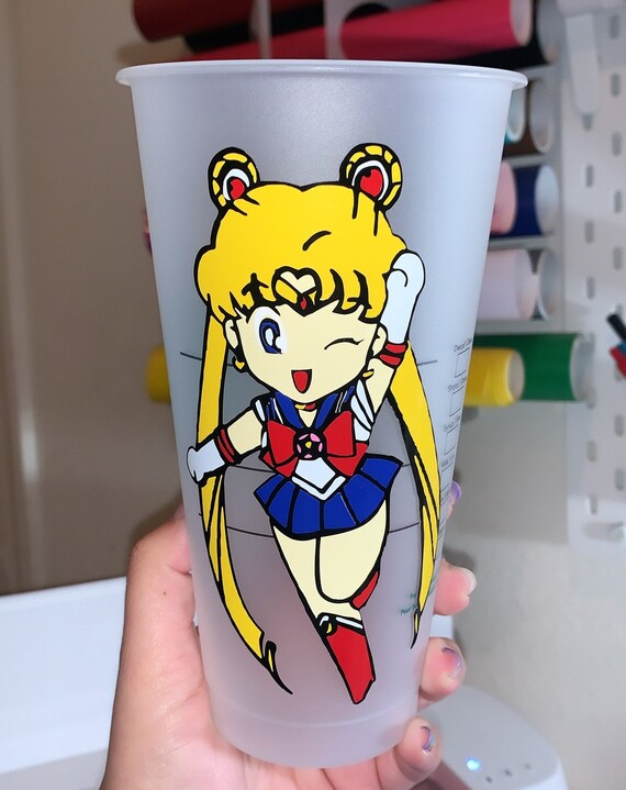 Sailor Moon Starbucks Cup Custom Starbucks Cold Cup Tumbler with