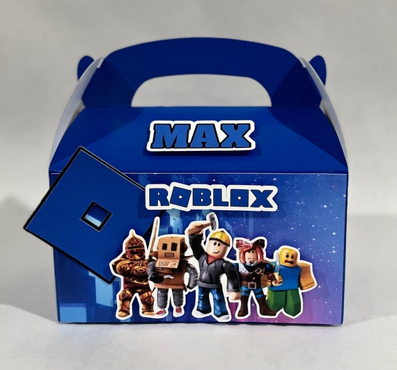 Kit 6 Caixas Personalizadas tema Roblox