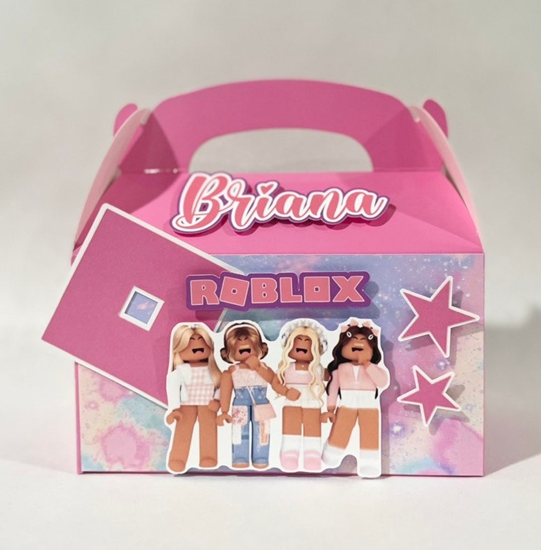 Roblox Girl Party Favors Treat boxes Set of 6 Birthday favors